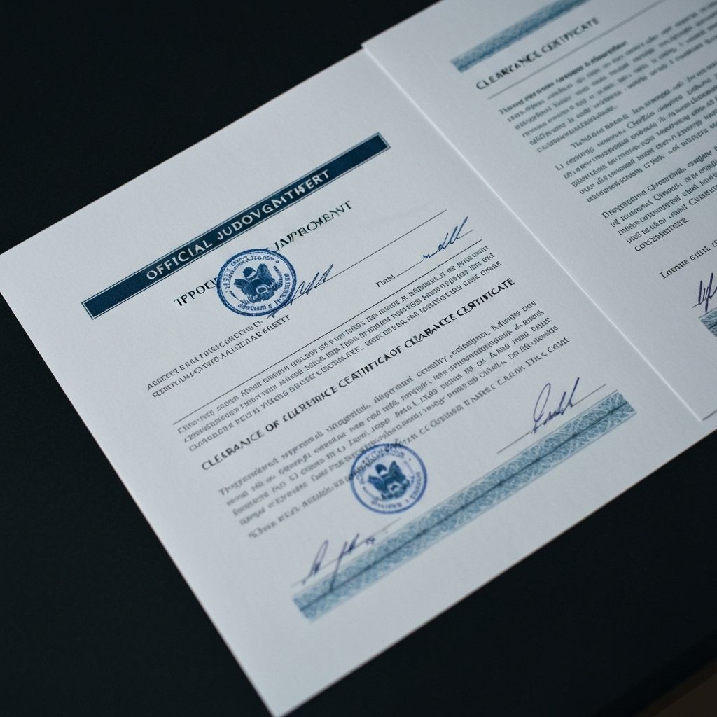 Judgment & Adverse Listing Removal